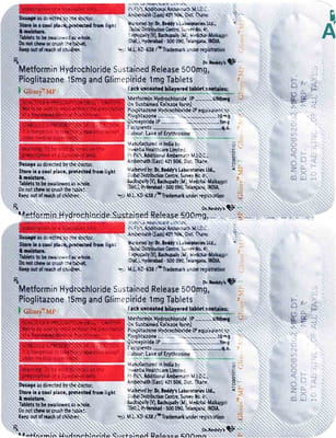 Glimy Mp1 Strip Of 10 Tablets