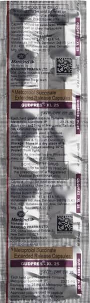Gudpres Xl 25mg Strip Of 10 Capsules