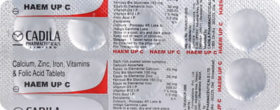 Haem Up C Strip Of 10 Tablets