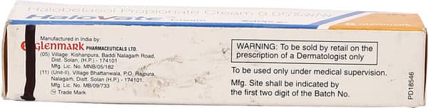 Halovate 0.05% Tube Of 15gm Cream