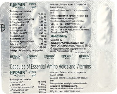 Hermin Forte Strip Of 10 Capsules