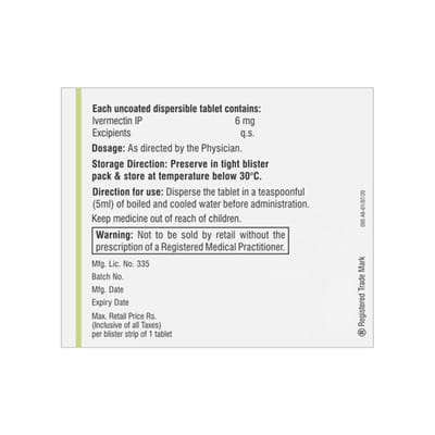Iverscab 6mg Strip Of 1 Tablet