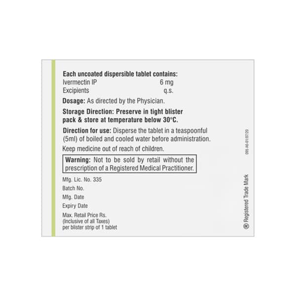 Iverscab 6mg Strip Of 1 Tablet