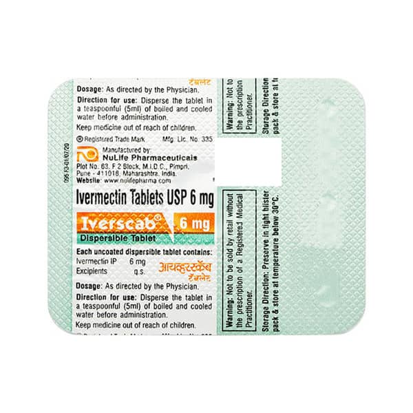Iverscab 6mg Strip Of 1 Tablet