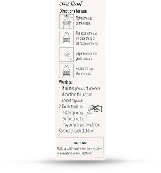 जस्ट टीयर्स 0.5% की बोतल 10एमएल आई ड्राप