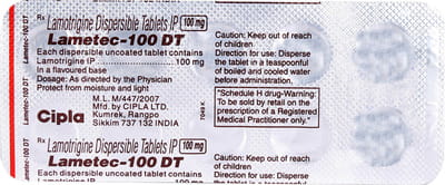Lametec Dt 100mg Strip Of 10 Tablets