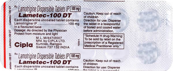 Lametec Dt 100mg Strip Of 10 Tablets