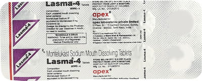 Lasma 4mg Strip Of 10 Tablets