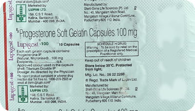 Lupigest 100mg Strip Of 10 Capsules