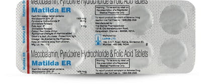 Matilda Er Strip Of 10 Tablets