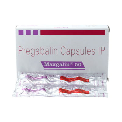 Maxgalin 50mg Strip Of 10 Capsules