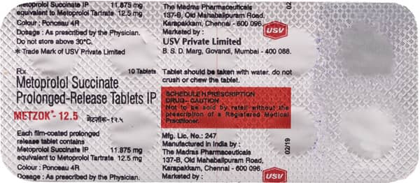 Metzok 12.5mg Strip Of 10 Tablets