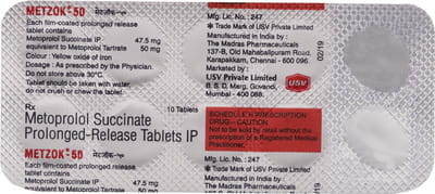 Metzok 50mg Strip Of 10 Tablets
