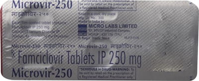 Microvir 250mg Strip Of 3 Tablets