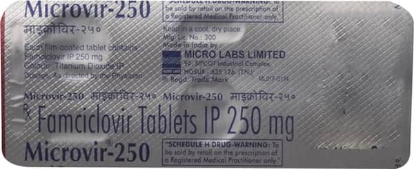 Microvir 250mg Strip Of 3 Tablets