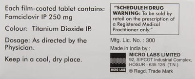 Microvir 250mg Strip Of 3 Tablets