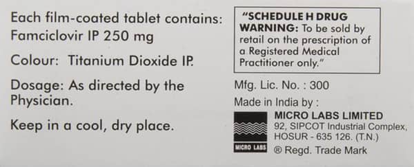 Microvir 250mg Strip Of 3 Tablets