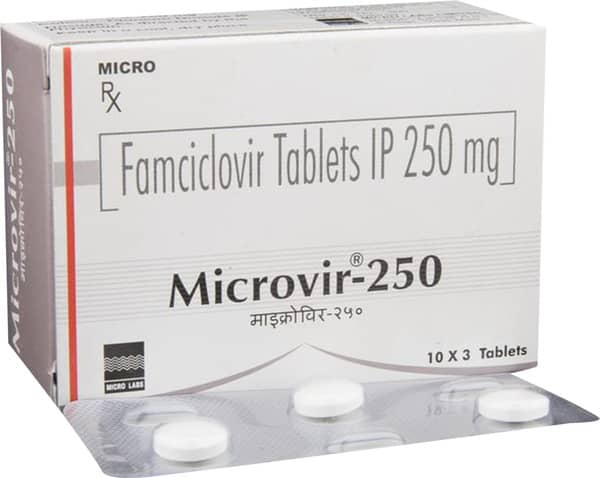 Microvir 250mg Strip Of 3 Tablets