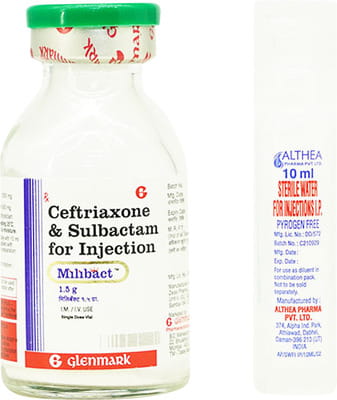 Milibact 1.5gm Dry Vial Of 1 Powder For Injection