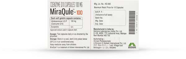 Miraqule 100mg Strip Of 10 Capsules