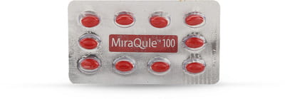 Miraqule 100mg Strip Of 10 Capsules