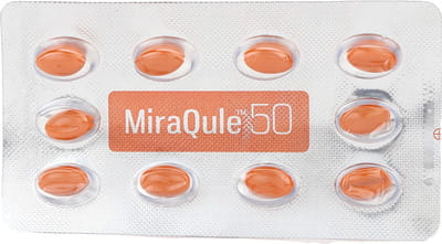 Miraqule 50mg Strip Of 10 Capsules