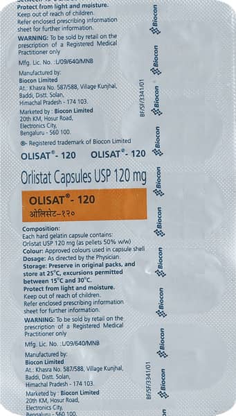 Olisat 120Mg Strip Of 10 Capsules
