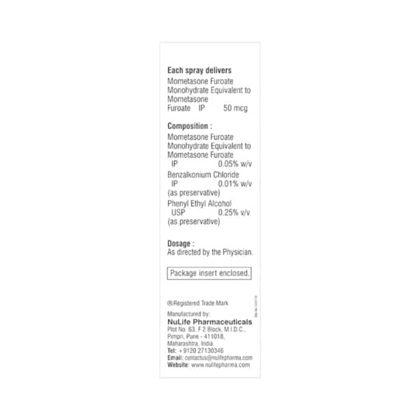 Momenta 0.05% Bottle Of 10ml Nasal Spray
