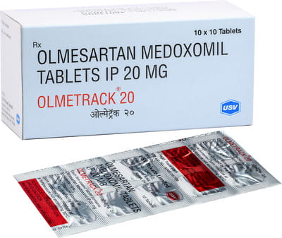 Olmetrack 20mg Strip Of 10 Tablets