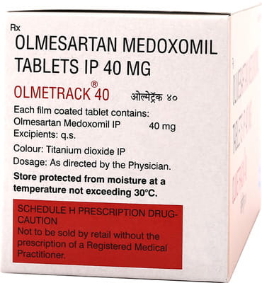 Olmetrack 40mg Strip Of 10 Tablets