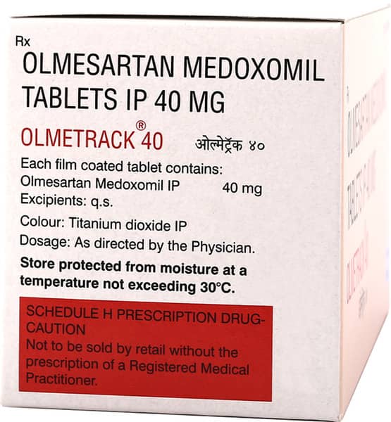 Olmetrack 40mg Strip Of 10 Tablets
