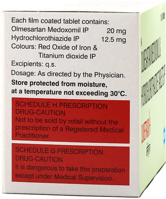 Olmetrack H 20mg Strip Of 10 Tablets