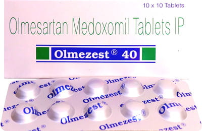 ओल्मिज़ेस्ट 20एमजी 40 टैबलेट्स की स्ट्रिप