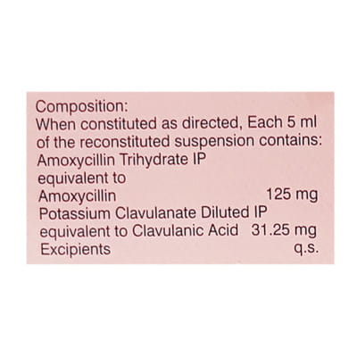Moxclav 156.25mg Bottle Of 30ml Suspension