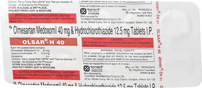 Olsar H 40mg Strip Of 10 Tablets