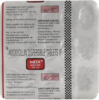 Mox Kid Dt 250mg Strip Of 15 Tablets