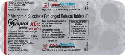 Myoprol Xl 50mg Strip Of 10 Tablets
