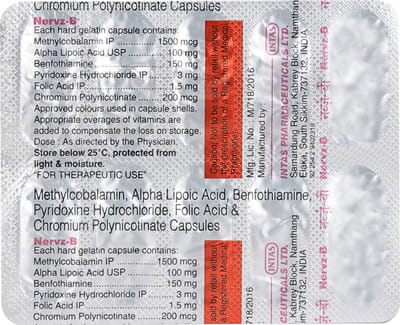 Nervz B Strip Of 10 Capsules