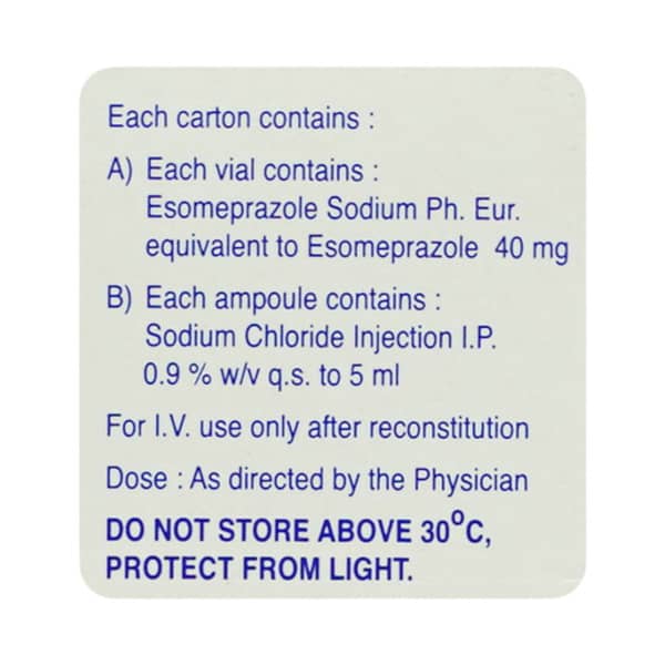 Nexpro Iv 40mg Dry Vial Of 1 Powder For Injection