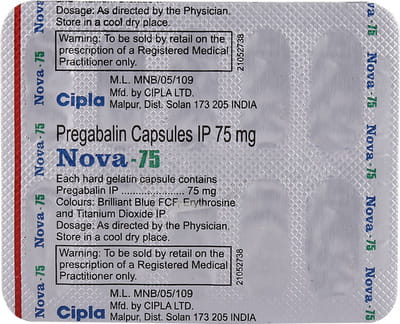 Nova 75mg Strip Of 10 Capsules