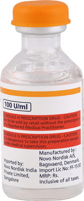 Novorapid 100iu Vial Of 10ml Solution For Injection