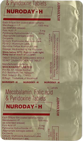 Nuroday H Strip Of 10 Tablets