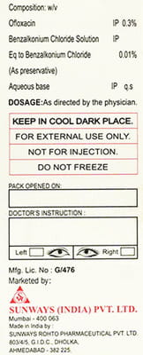 Oflo Bottle Of 5ml Eye Drops