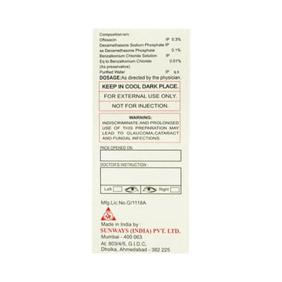 Oflo Dm Bottle Of 10ml Eye Drops