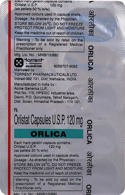 Orlica 120mg Strip Of 10 Capsules
