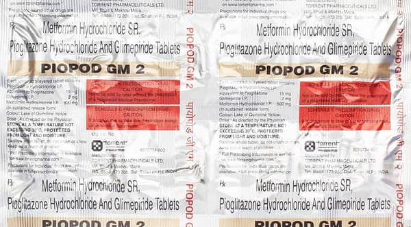 Piopod Gm2 Strip Of 10 Tablets