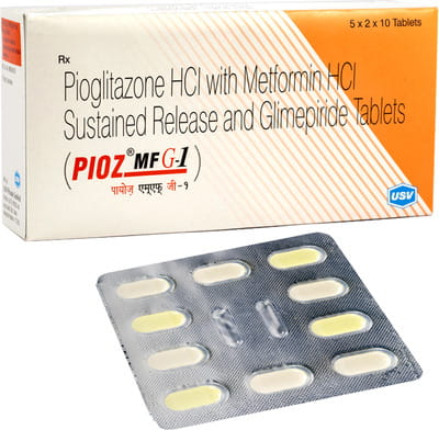 Pioz Mf G 1mg Strip Of 10 Tablets