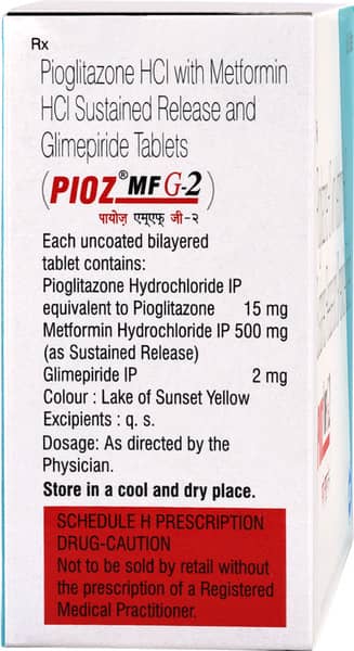 Pioz Mf G 2mg Strip Of 10 Tablets