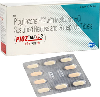 Pioz Mf G 2mg Strip Of 10 Tablets