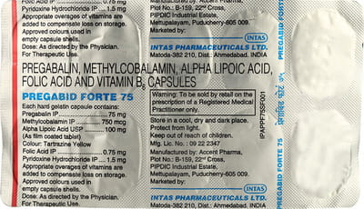Pregabid Forte 75mg Strip Of 10 Capsules